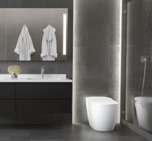 Image of the Studio Lux SLi 3000 bidet toilet installed in a bathroom